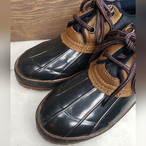 Vintage totes duck womens shoes with thermolite insulation brown & navy … - Picture 3 of 10